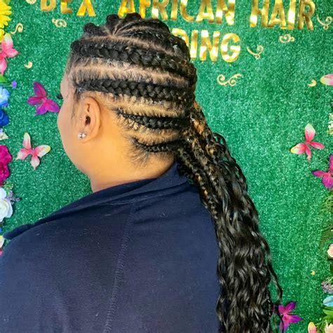 Bex african hair braiding - African hair braiding is very versatile: microbraids, cornrows, fishtail braids, blocky braids, black braided buns, twist braids, tree braids, hair bands, French braids and more are at your disposal. Once …